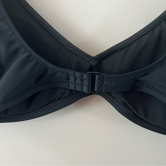 Aerie scoop neck bikini swim top ladies size xl black - Picture 4 of 6